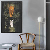 Painting by Numbers Lion and Lamb Animals Reflection Animal Art